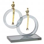 Lengva prabanga Kri&scaron;tolinis Dvigubo žiedo pagrindas Mąstytojo ornamentai Dizainerio menas Sėdinti figūra Vie&scaron;bučio modelio kambario aksesuarai Double Ring Thinker M1002650
