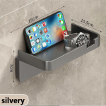 Tualeto plaukų džiovintuvo laikymo stovas Sieninis plaukų džiovintuvo stovas Daugiafunkcinis plaukų džiovintuvo laikiklis A balta