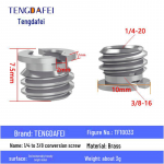 Nuo 1/4 iki 3/8 iki M4/M5/M6/M8 trikojo slankiklio / pakreiptos kameros kar&scaron;to bato &scaron;viesos stovo varžtinis adapteris 1/4 to 3/8 screw adapter