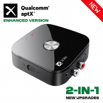 AptX-Adaptive/HD/LL Bluetooth 5.4 garso siųstuvo imtuvas 3.5MM AUX stereo RCA muzikos belaidis adapteris su MIC, skirtas automobiliniam televizoriui QCC-T69-aptX