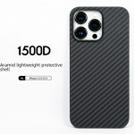 Kevlaro Aramidinio Pluo&scaron;to iPhone 12/13/14/15 Pro Max Dėklas - Crater Visapusi&scaron;ko Apsaugo Dizainas iPhone 13 Pro Max