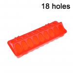 1 vnt. dvigubos eilės 12/18 skylių pauk&scaron;tienos tiektuvas, plastikinis, kriauklės formos, vi&scaron;tų griovelių ūkio veisimo reikmenys 12 hole