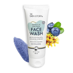The Skin Story Mėlynių veido prausiklis giliam valymui ir drėkinimui, mažina poras su raganos lazdyno geliu, 100 ml