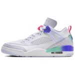 Air Jordan Spizike Low Dongdan Vyri&scaron;ki sportbačiai Balti Indigo-Burst &Scaron;viesiai violetiniai HF5758-151 47.5