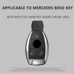 Odinio lydinio aliuminio TPU automobilio rakto baltas dėklas dangtelis Mercedes-Benz GLC GLK CLS