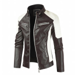 Vyri&scaron;kos striukės Motokroso paltai Slim-Fit Spalva Mados Dizainas Odinės Biker Striukės Odinės Striukės S