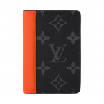 Louis Vuitton Eclipse Monogram Canvas Kortelių Laikiklis Vyri&scaron;ki Aksesuarai Juoda Oranžinė M25841 Gift Set(Basic Set+Box+Shopping Bag)