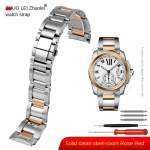 Cartier Calibre W7100037/W7100041/W7100015 Metalinė apyrankė Vyrams Auk&scaron;tos kokybės nerūdijančio plieno 23 mm Rie&scaron;o dirželis Laikrodžio apyrankės 23mm gray