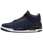 Air Jordan 3 Mid top Vintage Basketball Shoes Unisex Blue Black IH7959-400 42 black