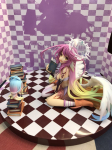13cm Nėra žaidimo, nėra gyvenimo: Zero Azriel Shiro Jibril 1/7 Didžiojo Karo Versija. Phat Anime PVC veiksmo figūrėlė Žaislas Žaidimas Kolekcionuojamas modelis Lėlė with box