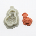 Silikoninė forma 1vnt avies nėriniai Tortų formelės fondant formelės gimtadienio torto dekoravimo įrankiai &scaron;okolado formelės balta