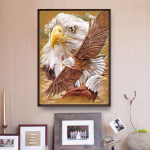 5D &bdquo;pasidaryk pats&ldquo; deimantinis siuvinėjimas &bdquo;Soaring Eagle&ldquo; namų dekoravimas deimantinis tapyba kryželiu siuvinėjantis kalnų kri&scaron;tolas 20X30CM