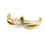 Bague Plaqu&eacute; Or 'C&acirc;lin' 2 tons
