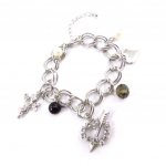 Les Tr&eacute;sors De Lily [J6345] - Bracelet cr&eacute;ateur 'Scarlett' (love) sidabras