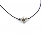 Les Tr&eacute;sors De Lily [J7233] - Bracelet cr&eacute;ateur 'T&ecirc;te de Mort' noir
