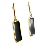 Dolce Vita [L2329] - Boucles Cr&eacute;ateur 'Nora' noir dor&eacute;