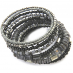 Les Tr&eacute;sors De Lily [M9324] - Bracelet cr&eacute;ateur 'Katmandou' gris sidabras
