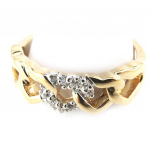 Bague plaqu&eacute; or 'Love' 2 tons - 6 mm