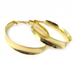 Les Tr&eacute;sors De Lily [N8313] - Cr&eacute;oles r&eacute;tro 'H&eacute;l&egrave;ne de Troie' dor&eacute; - 6. 5 cm 1. 4 cm