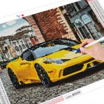 Visas gręžtuvas 5D deimantinis dažymas lenktyninio automobilio kra&scaron;tovaizdžio siuvinėjimas kryželiu namų dekoro dovana 20X30CM