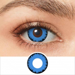 Pseyeche Demon Vampire Eye Helovino kontaktiniai lę&scaron;iai Scary Lę&scaron;iai Cosplay Kontaktai Mėlyni kontaktiniai lę&scaron;iai anime priedams 14.0mm mėlyna
