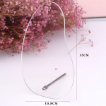 1 vnt. Netaisyklingos akrilo nagų dailė Klaidingi patarimai ekrano lenta Japoni&scaron;ko stiliaus nagų gelinis lakas Rodomas lentynos stendas, manikiūro įrankis 15x10.8cm