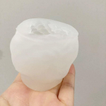 Naujos 3D vilnonių žvakių silikoninės formos Vilnonių kamuoliukų dizaino rankų darbo sojų žvakės, gaminančios aromatinio va&scaron;ko muilo formeles