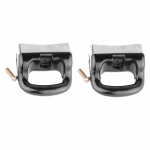 2vnt juoda virtuvės viryklės rankena universalaus slėgio garų puodo &scaron;oninė rankena, apsauganti nuo kar&scaron;čio indų dalių keitimas Type A