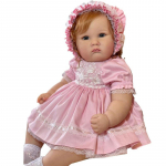 23 colių Reborn lėlės rinkinys Charlotte Mažylis &Scaron;viežios spalvos Mink&scaron;ta lėlė DIY rinkiniai Vinilo silikono lėlė Taip K2J0 pink-60cm