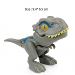 1vnt Dinozaurų žaislas &bdquo;Fidget Finger&ldquo; dovanėlė Juros periodo sudėtingas tiranozaurų parkas modelis, interaktyvus, kandžiojantis ranka, kūrybingas dinozaurų vaikas pilka