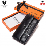 HUMERPAUL Moteri&scaron;ka Piniginė Naujo Stilius Moteri&scaron;ka Madingi Pinigų Krep&scaron;iai Karvės Odinis Kortelių Laikiklis Sankabos Trigubos Patogi Piniginė Didelės Talpos