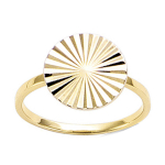 Bague Plaqu&eacute; Or 'Cleopatra' dor&eacute; - 12 mm