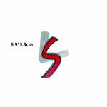 1 vnt. 3D metalinis S logotipas priekinių grotelių emblema SD ženklelis automobilio galinio galinio buferio bagažinės lipdukas, skirtas Cooper S logotipui F55 F56 F60 R55 R56 R60