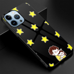 Karikatūros formos mielos mergaitės dėklas, skirtas &bdquo;iPhone 13 14 12 11 Pro Max Mini Xs Xr X 7 8 6s Plus SE 2022&ldquo; su grūdinto stiklo apsauginiu galiniu dangteliu For iphone 6S