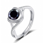Bague Ringen One Carat Cross Love Mosang Stone Moterų sužadėtuvių žiedas gryno aukso 925 sidabro vestuviniai papuo&scaron;alai, pakeistas