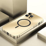 Metalinis magnetinis matinis dėklas, skirtas iPhon 12 13 14 15 16 Pro Max 14Plus, skirtas Magsafe dangteliu objektyvo lydinio plėvelei aliuminio rėmeliu belaidžiam įkrovimui For iPhone 13 Pro Max