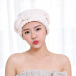 Plaukų džiovinimo kepurė Microfiber Ultra Absorbent Hair Dry Wrap Cap Fast Drier ruda