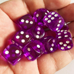 5/10 vnt akriliniai skaidrūs kri&scaron;toliniai kauliukai skaitmeniniai kauliukai, skirti KTV &scaron;eimos žaidimų baro klubo vakarėliui 10PCS