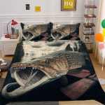 3D žvejybos ra&scaron;tų patalynės rinkinys Big Fish Print Antklodės užvalkalas pagalvės užvalkalas 2/3 dalių mikropluo&scaron;to audinys viso dydžio namų dekoravimas UK Double 200x200cm