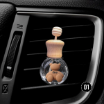 Automobilio kvapas Tu&scaron;čias stiklinis buteliukas Mielas automobilio oro gaiviklio buteliukas Kvepalų segtukas Oro ventiliacijos anga Aromaterapija Eteriniai aliejai 01