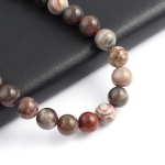 Izoliacijos karoliukai natūralaus akmens Indijos i&scaron;kastinio medžio apvalūs karoliukai papuo&scaron;alams gaminti &bdquo;pasidaryk pats&ldquo; karoliai Auskarai apyrankės aksesuarai 4mm