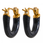 Eetit 6 spalvų saldainiai spalvingi emaliai nerūdijančio plieno U formos tu&scaron;čiaviduriai maži lanko auskarai mieli stilingi madingi papuo&scaron;alai 2023 m. mėlyna