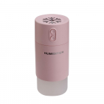 Mini oro drėkintuvas, eterinių aliejų difuzorius su USB LED lempute ir mini ventiliatoriumi, rūko generatorius, elektrinis automobilio aromato difuzorius USB Pink