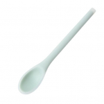 Sriubos &scaron;auk&scaron;tas sulenkta galvutė ilga rankena silikoninis universalus ne&scaron;iojamas desertinis ledų kau&scaron;elis &scaron;viesiai žalios spalvos