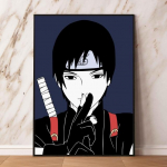 Drobės HD spaudiniai NARUTO Hyuga Neji Wall Art Home Moderni svetainė Animacinio filmo veikėjo paveikslėlis vaikams 21cm&times;30cm NoFrame