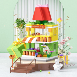 LELE Building Block Toys CIty Street View Buger Shop žaislai vaikams Gilrs Flower Shop