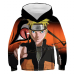 2023 m. Naujas Naruto Hoodie Animation Vaikams 3D spausdinti madingi megztiniai berniukams mergaitėms Vaiki&scaron;ki megztiniai 3-14 metų gatvės drabužiai 160cm