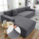 Žakardinis tamprus sofos užvalkalas spandex elastiniai sekcijiniai sofos užvalkalai svetainei Chaise Longue sofos užvalkalas 1/2/3/4 vietų 1Pc 4-seat 235-300cm