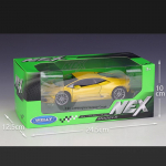1:24 mastelio Welly Lamborghini Huracan LP610-4 lydinio automobilio modelis Metaliniai žaisliniai transporto priemonės Diecasts Automobilio modelis Auk&scaron;tos simuliacijos kolekcija Vaikų dovanos 1/24-18x8x5cm geltona