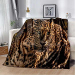 3d Tier Gepard Leopard Animacinių filmų antklodė lovai Pikniko antklodė Sofa plona antklodė Oro kondicionieriaus antklodė Individualizuotos antklodės 100x125cm 40x50inch